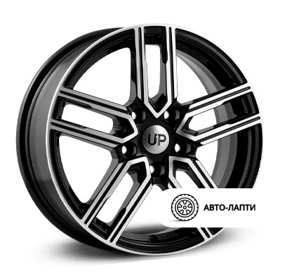 Диск Wheels UP Up113 6.5x16 5/108 ET48  D63.35 SH79369. Литой, Черный с полированной лицевой поверхностью