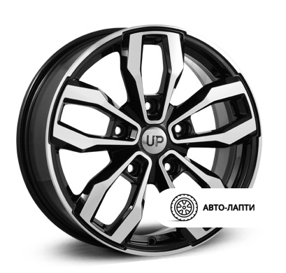 Диск Wheels UP Up116 7x17 5/139.7 ET35  D98.1 SH79587. Литой, Черный с полированной лицевой поверхностью