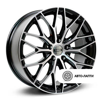 Диск NEO 654 6.5x16 5/112 ET38  D57.1 SHN654-6516-571-5x112-38BD. Литой, Черный с полированной лицевой поверхностью