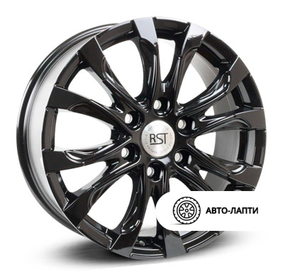 Диск RST R022 8x20 6/139.7 ET34  D100.1 SHRR022-820-1001-6x1397-34BL. Литой, Черный глянцевый