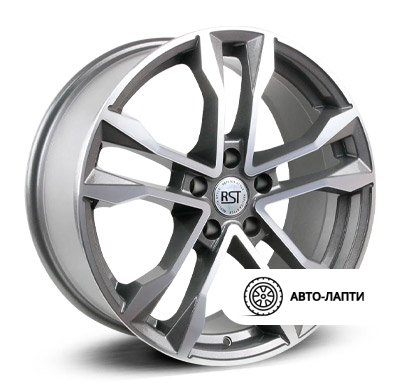 Диск RST R068 8x18 5/112 ET25  D66.6 SHRR068-818-666-5x112-25GRD. Литой, Антрацитовый с полированной лицевой поверхностью