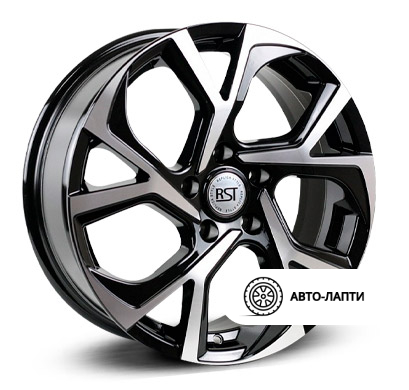 Диск RST R087 6.5x17 5/114.3 ET37  D66.5 SHRR087-6517-665-5x1143-37BD. Литой, Черный с полированной лицевой поверхностью